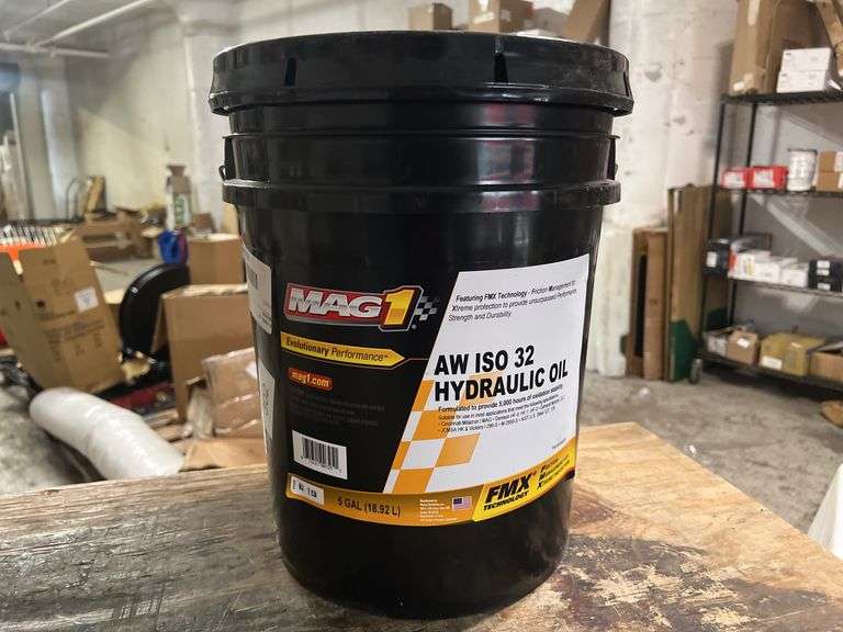 MAG 1 Hydraulic Oil 5 Gallon Pail AW ISO Grade 32 Amber - MAG00325 ...