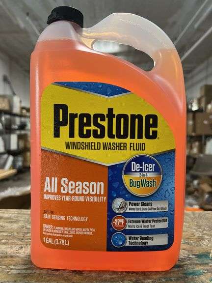 (2) Prestone 1 gal All Season De-Bug/De-Icer Windshield Washer - 87914 ...