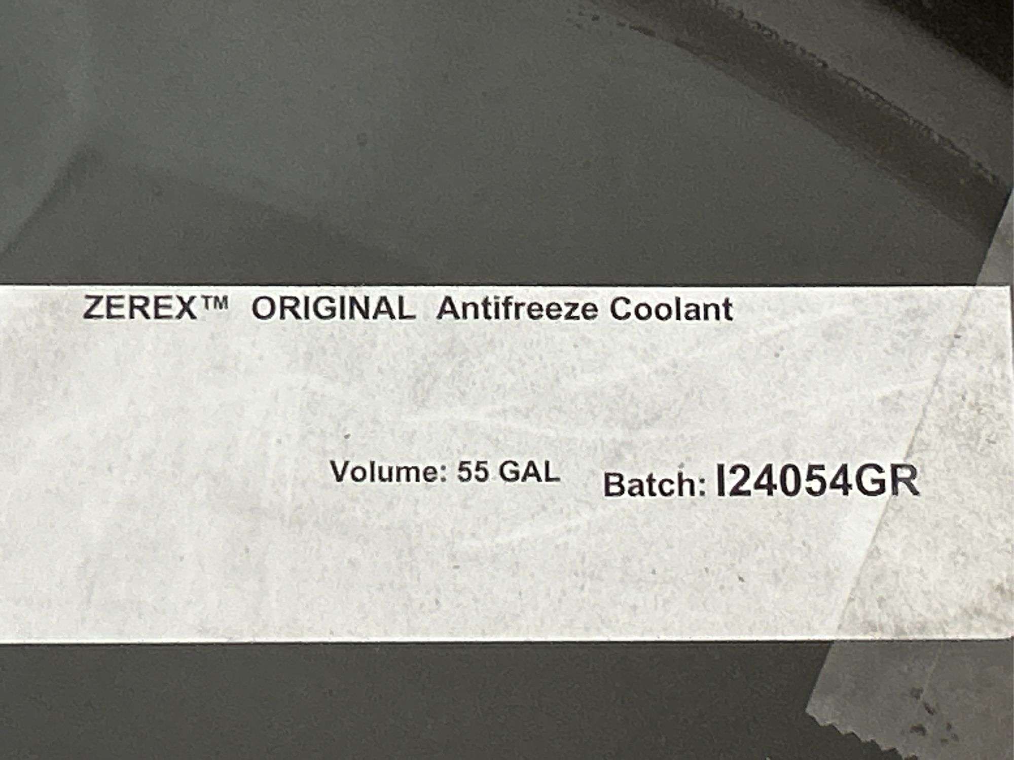 Zerex 55 Gal Drum Ethylene Glycol Concentrated Antifreeze Coolant