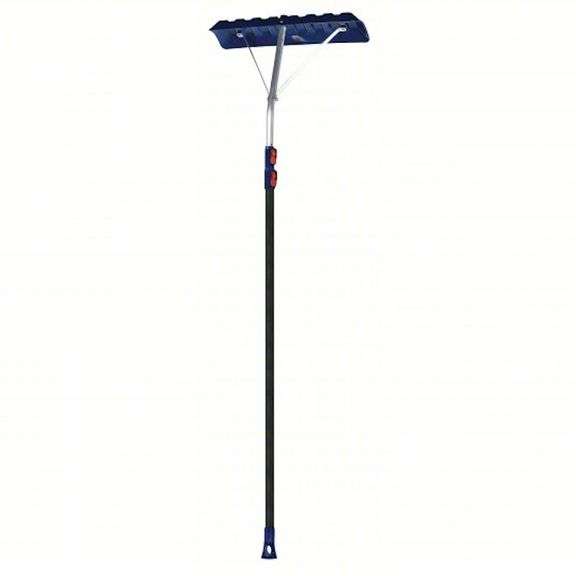 True Temper 24" Blade Lg x 17 Ft Handle Lg Telescoping Snow Roof Rake - 193055510 - MSRP $90.55