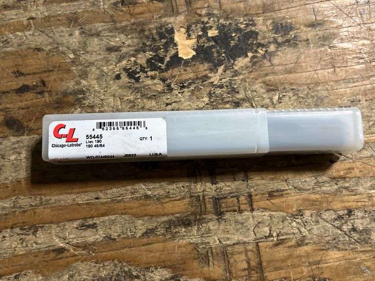 Chicago Latrobe 6"OAL 118D Black Oxide Reduced Shank Drill Bit - 1P310 - MSRP $48.30