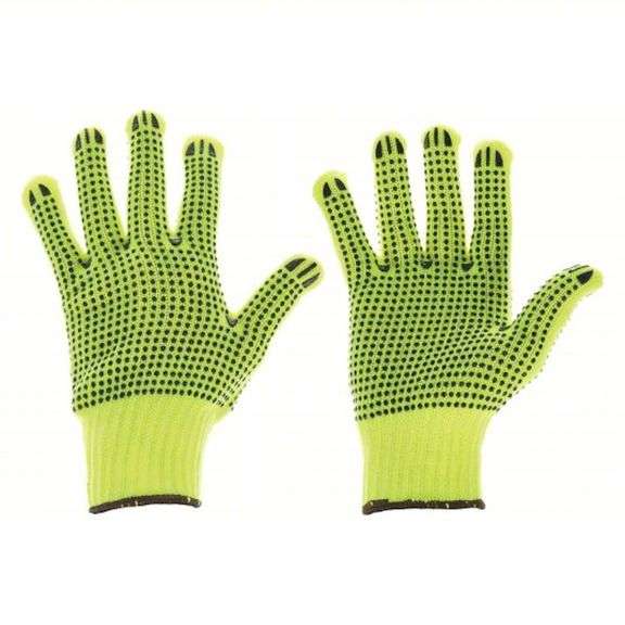 (144) Condor XS/6 Dotted PVC Acrylic Full Finger Knit Gloves - 4NMK3M - MSRP $226.08