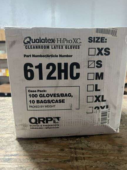 PIP Small 12" Cleanroom Latex Disposable Gloves PK100 - 612HCS - MSRP $48.65