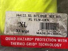 Tingley XL Yellow Green Eclipse Quad Hazard Arc Flash Jacket - J44122 - MSRP $171.71