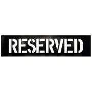 (3) Value Collection  Plastic Reserved Traffic Stencil - 3W630 - MSRP 3 @ $61.37 each