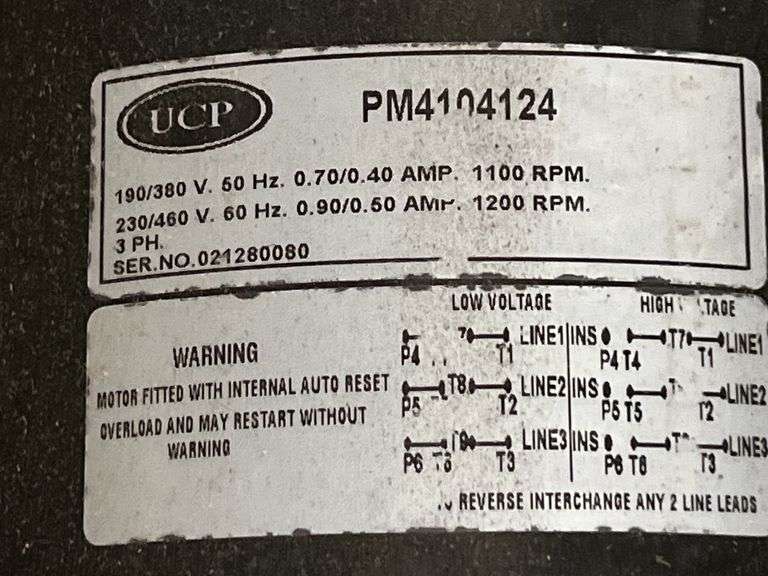 Dayton 190/380V 3PH Replacement Motor - PM4104124 - MSRP $442.12