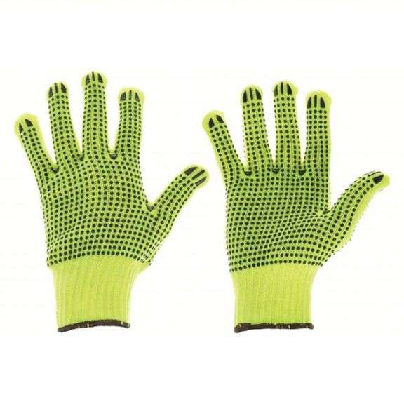 (4) Condor XS Dotted Lime Acrylic Knit Gloves PK12 - 4NMK3 - MSRP 4 @ $21.24 each