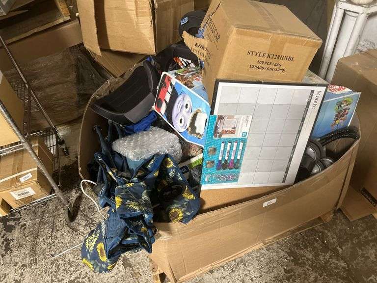 Gaylord Of Miscellaneous Items Including A Calender, Carseat and Koronets