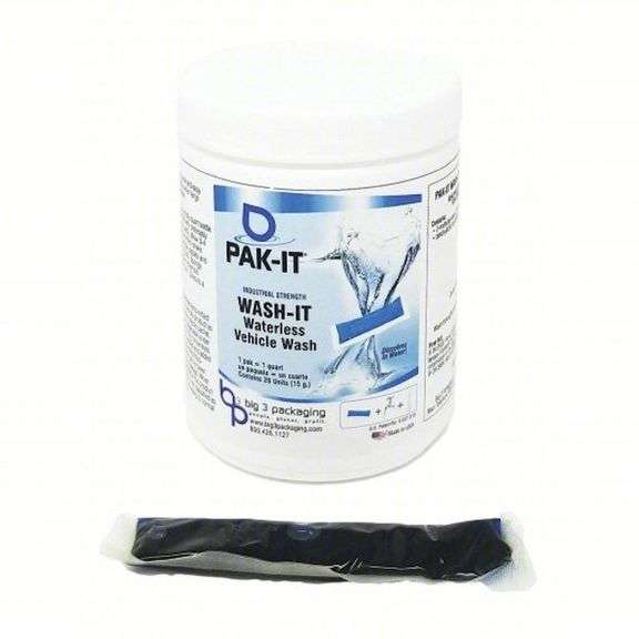 (12) Pak-It 20 Count Jar Waterless Vehicle Wash - PAK555520 - MSRP $64.76