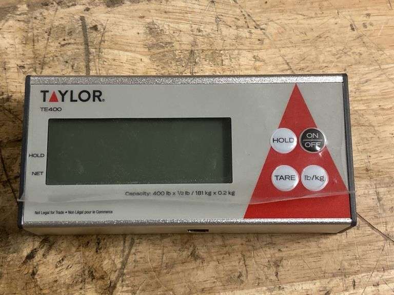 Taylor 400 lbs Wt Capacity LCD Platform Bench Scale - 3NZG4 - MSRP $245.35