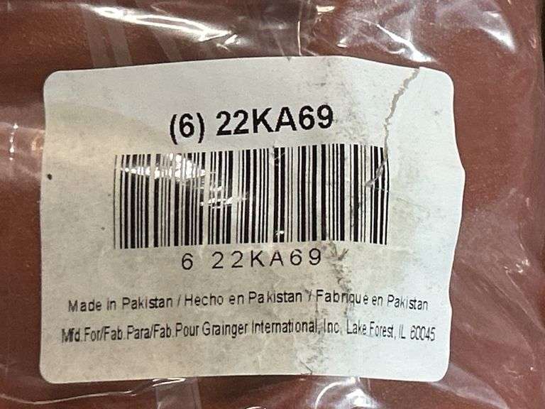 (2) Condor XL Red Brown 12" Lg Chemical Resistant Gloves PK6 - 22KA69 - MSRP 2 @ $83.04 ea