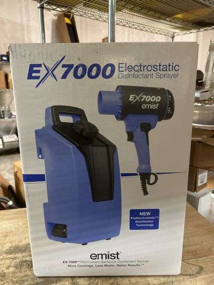 Emist Blue Electrostatic Backpack Disinfectant Sprayer - EX7000 - MSRP 2,686.49