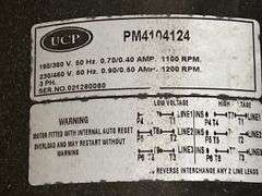 Dayton 190/380V 3PH Replacement Motor - PM4104124 - MSRP $442.12