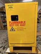 Durham Mfg. 23" x 18" x 41" 12 gal Yellow Flammable Storage Cabinet - 56YW54 - MSRP $912.55