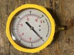 (4) 0 to 60 Psi 4" Dial x 1/4" NPT Male Industrial Pressure Gauge - 4EFJ9 - MSRP 4 @ $64.13 ea