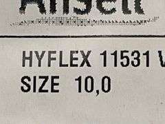 (4) Hyflex Size 10 ANSI Cut Level A2 Nitrile Coated Gloves PK6 - 11-531 - MSRP 4 @ $103.38 ea