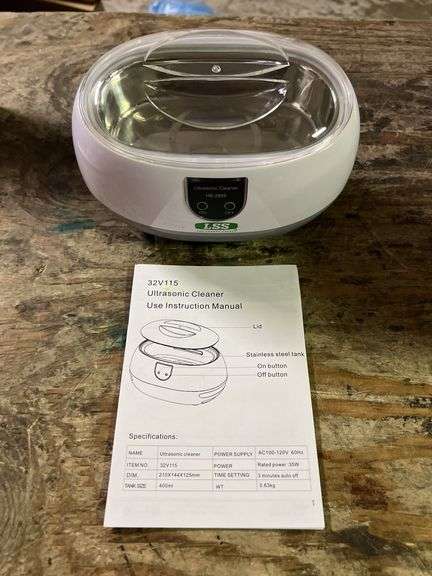 Lab Safety Supply 0.11 gal Tank Cap x 1-1/2" Tank Dp Ultrasonic Cleaner - 32V115 - MSRP $48.03