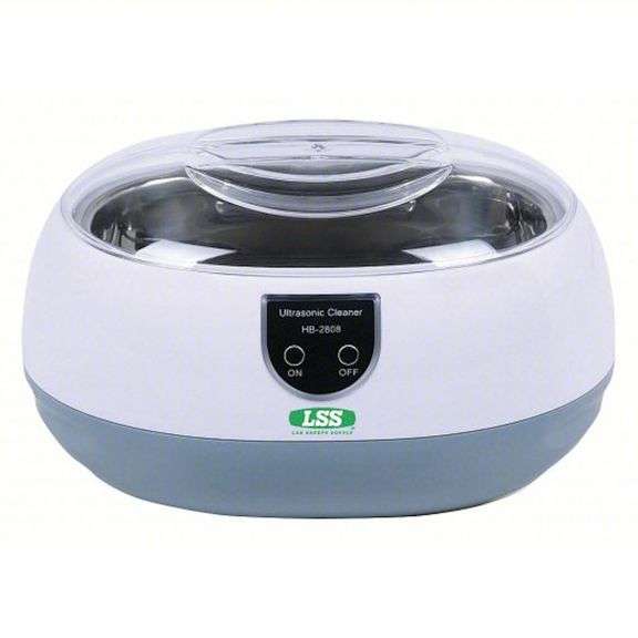 Lab Safety Supply 0.11 gal Tank Cap x 1-1/2" Tank Dp Ultrasonic Cleaner - 32V115 - MSRP $48.03