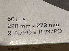 (2) 3M 9" x 11" P60 Grit A/O D Wt Paper 346U Sanding Sheet PK50 - 02116 - MSRP 2 @ $63.50 ea