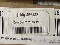 (10) Energizer 155mAh 3V 2025 Lithium Coin Cell Battery PK10 - 45EJ82 - MSRP 10 @ $76.60 each