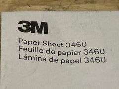 (2) 3M 9" x 11" P60 Grit A/O D Wt Paper 346U Sanding Sheet PK50 - 02116 - MSRP 2 @ $63.50 ea