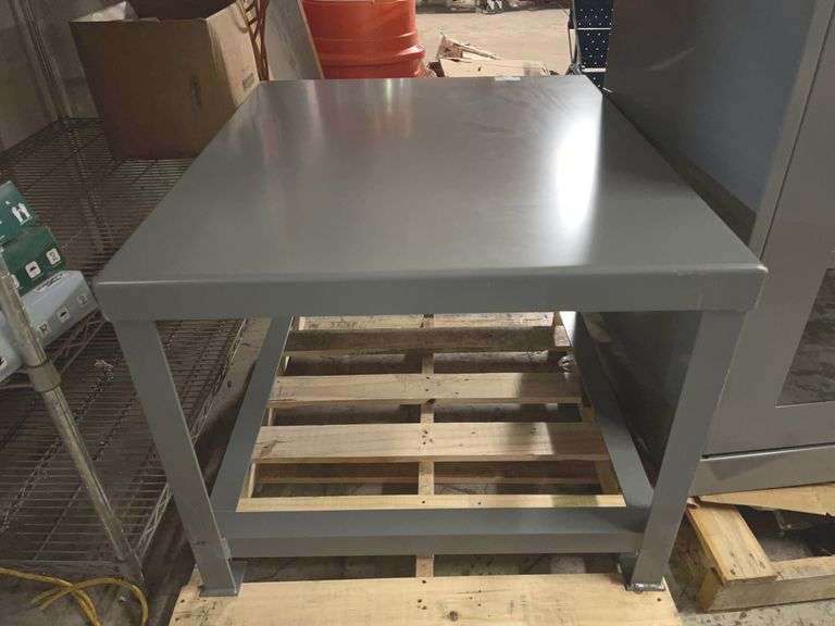 Little Giant 36" x 30" x 24" 10000 lb Load Capacity Fixed Ht Stationary Steel Work Table