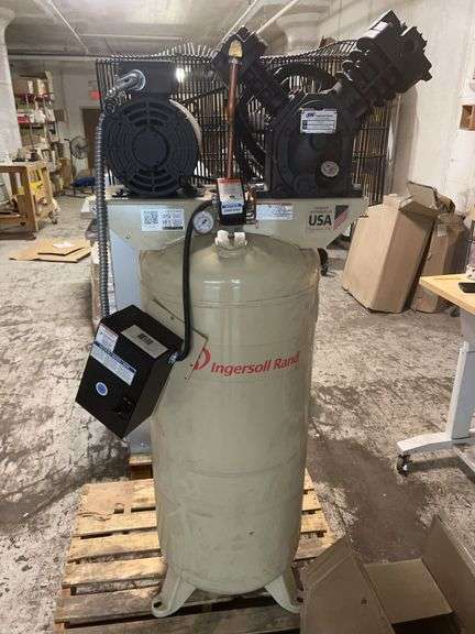 Ingersoll Rand 60 Gal Tank Cap 230V 60Hz 175 PSI 3PH 1575 RPM Electric Air Compressor