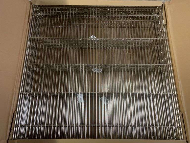 (4) 36" x 36" 800 lb Capacity Stainless Steel Wire Shelf PK4