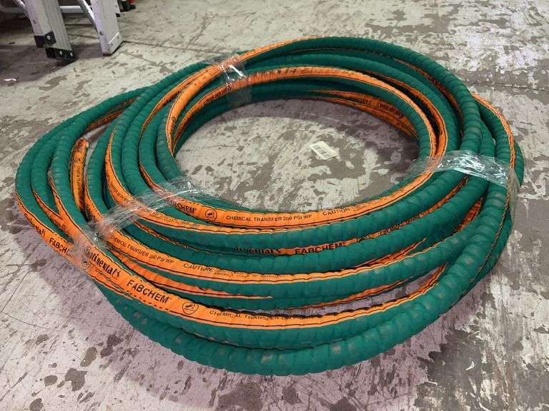 Continental 1/2" ID 200 Max PSI Green Fabchem Chemical Handling Hose