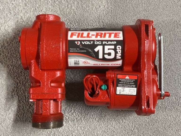 Fill-Rite Style 1200H 12VDC 15 GPM 20A 1/4HP 55°C Rise 2600 RPM Explosion-Proof Motor