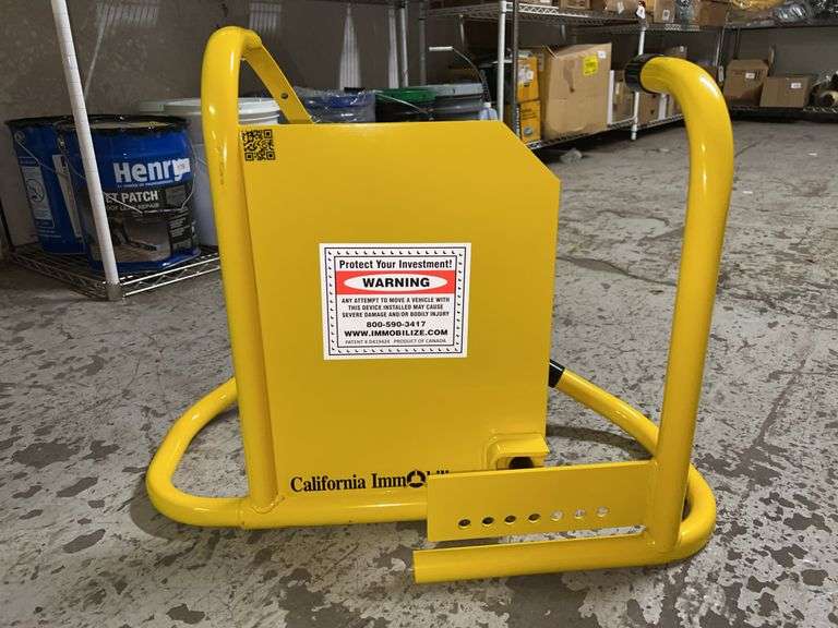 California Immobilizer Fits 14" to 15" Wd Range Steel Yellow Wheel Clamp Type B