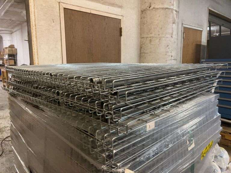 (49) Husky Rack and Wire 3150 lbs Capacity 58" x 42" Steel Pallet Rack Decking