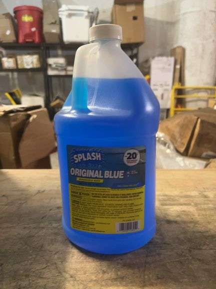 Winshell Splash Splash 1 Gal Original Blue -20°F Windshield Washer Fluid with De-Icer ...