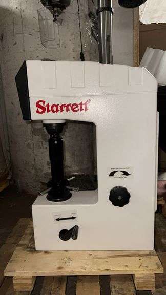 Starrett Rockwell A, B, C, D, E, F, G, H, K Bench Top Hardness Tester With Dial Display