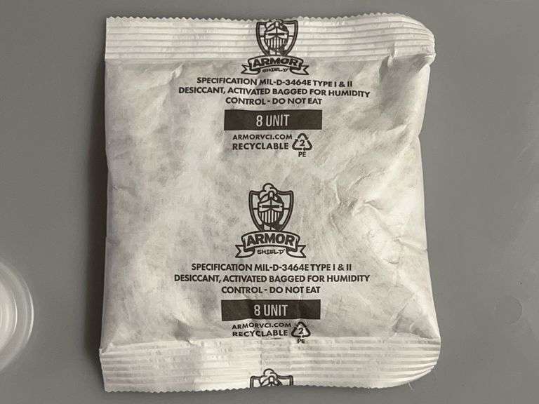 Armor Shield 5" W x 8" L 8 oz Tyvek Desiccant Activated Bagged for Humidity Control PK300