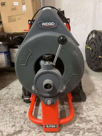Ridgid K-750 Tool Series 5/8" Cable Dia Corded Drain Cleaning Machine For 3" to 8" Pipe