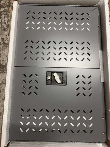 Global Industrial Gray 16 Unit Chromebook and Laptop Security Cabinet