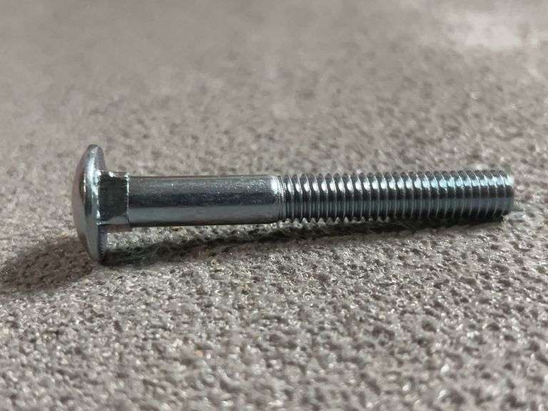 (48) 3/8"-16 x 3" Grade 2 Zinc Square Neck Carriage Bolt PK400