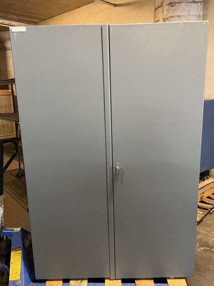 Lista 40.25" x 22" x 47.5" Steel Cabinet with Keys and Bins