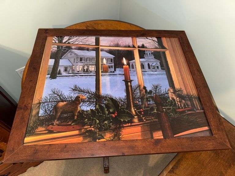 Framed wall decor • 31.5x10.5 • Upstairs