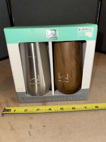 Wellness stainless steel flutes • New in Box • Garage