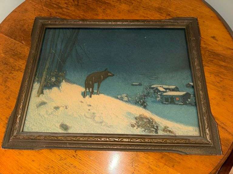 Framed wall decor • 18.5x14.5 • Upstairs