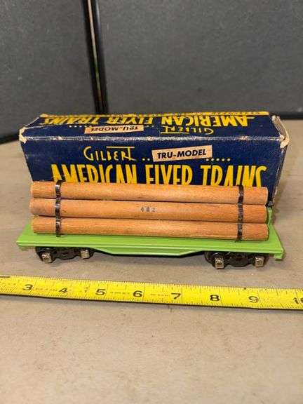 American flyer trains log car • Garage
