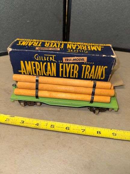 American flyer trains log car • Garage