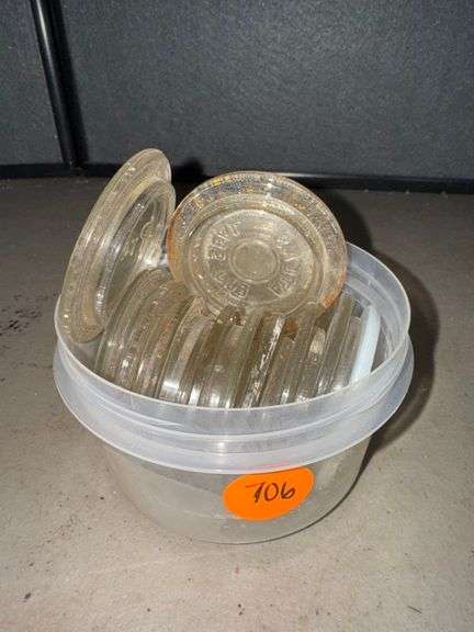 Presto glass jar lids • Basement