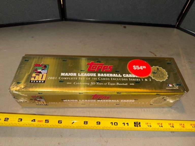 2001 Topps Baseball Factory Sealed 790 Card Complete Set - GOLD BOX - ICHIRO RC • Kitchen