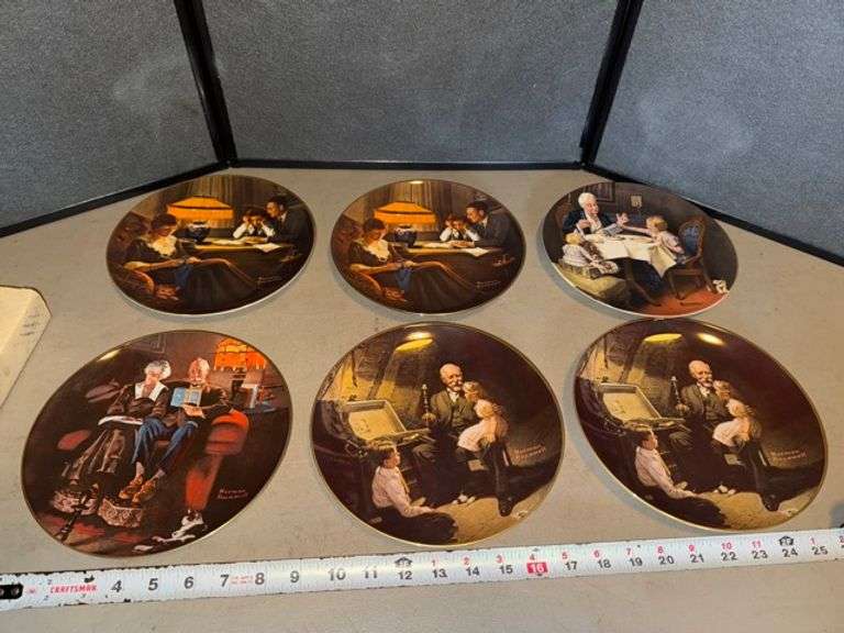 Norman Rockwell plates • Bedroom 1