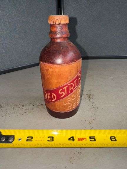 Red stripe lager beer replica • Wood • Garage