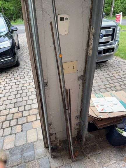 Metal poles and rebar • Garage