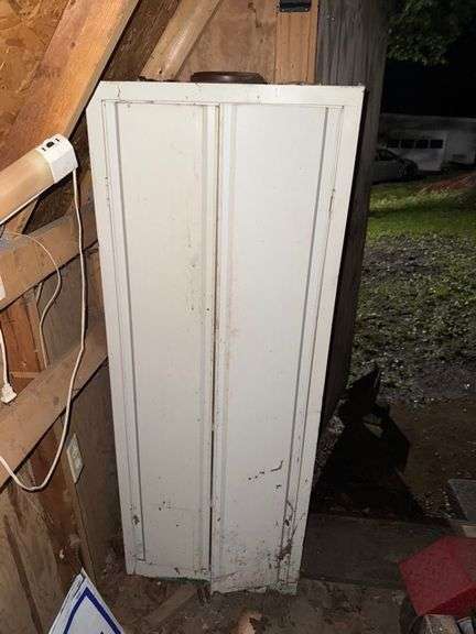 2 door Metal cabinet • 24x12x64 • Garage